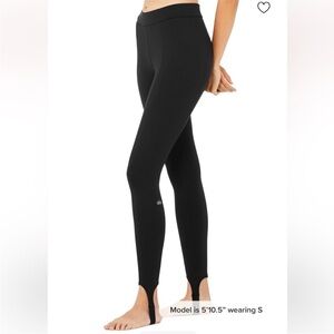 ALO Yoga Classic Black Stirrup Leggings